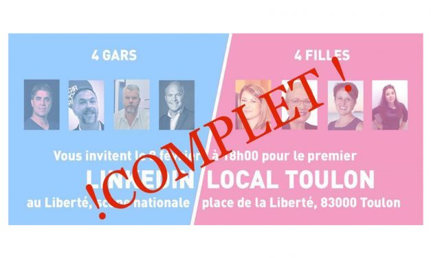 Le 1er « Local LinkedIn Toulon » :  l’apéro réseau participatif qui affiche complet !