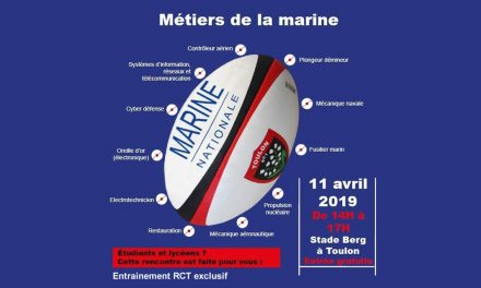 La Marine invite les étudiants à un entraînement dédié du Rugby Club Toulonnais