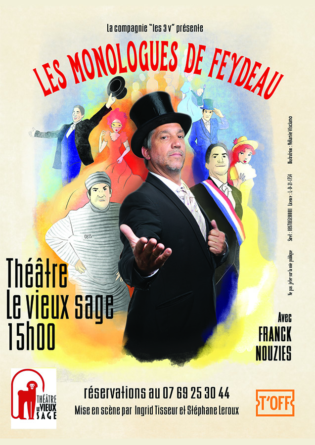 Les Monologues de Feydeau - Franck NOUZIES - Avignon 2023