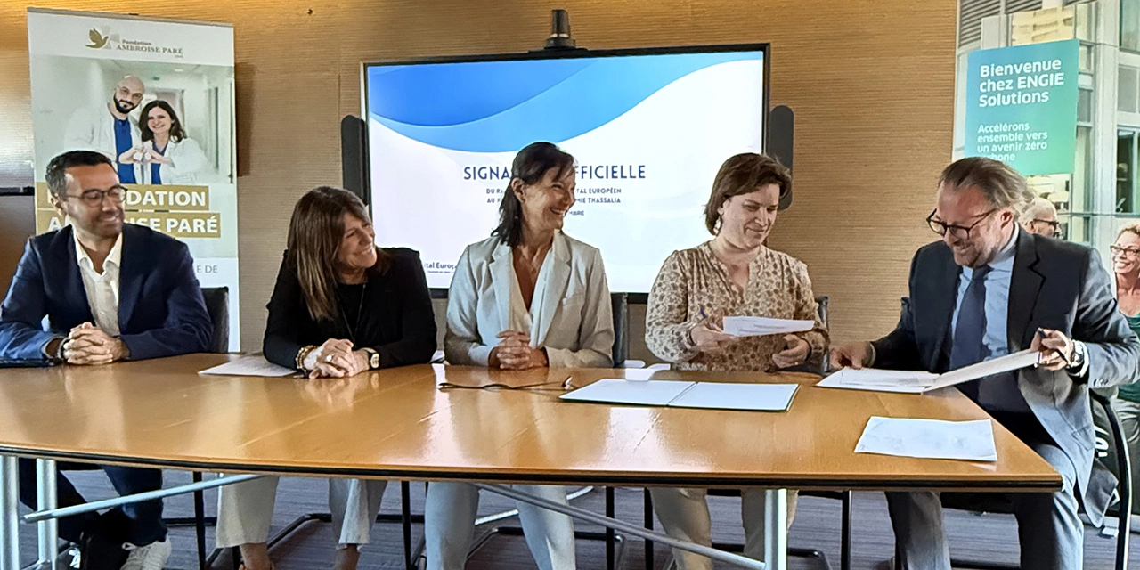 L’Hôpital Européen Marseille chauffé et rafraîchi grâce à la centrale de géothermie marine Thassalia évitant ainsi l’émission de 1 100 tonnes de CO2 par an