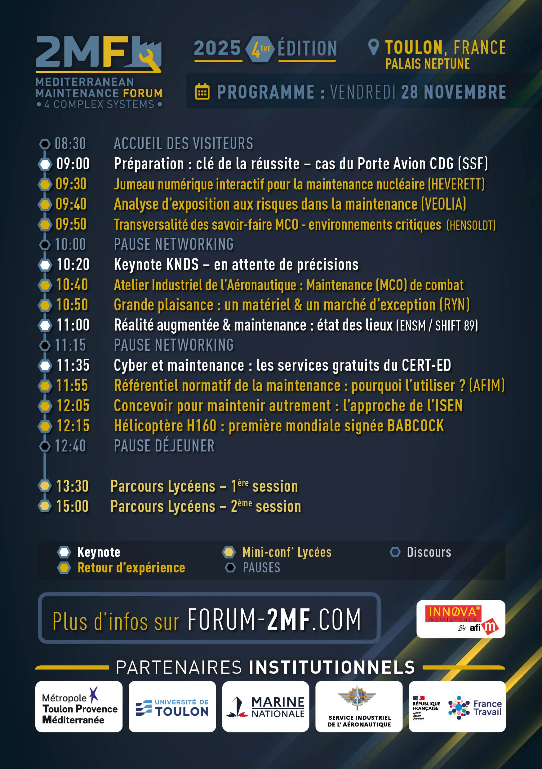 Programme détaillé du vendredi 28 novembre 2025 Programme détaillé du vendredi 28 novembre 2025