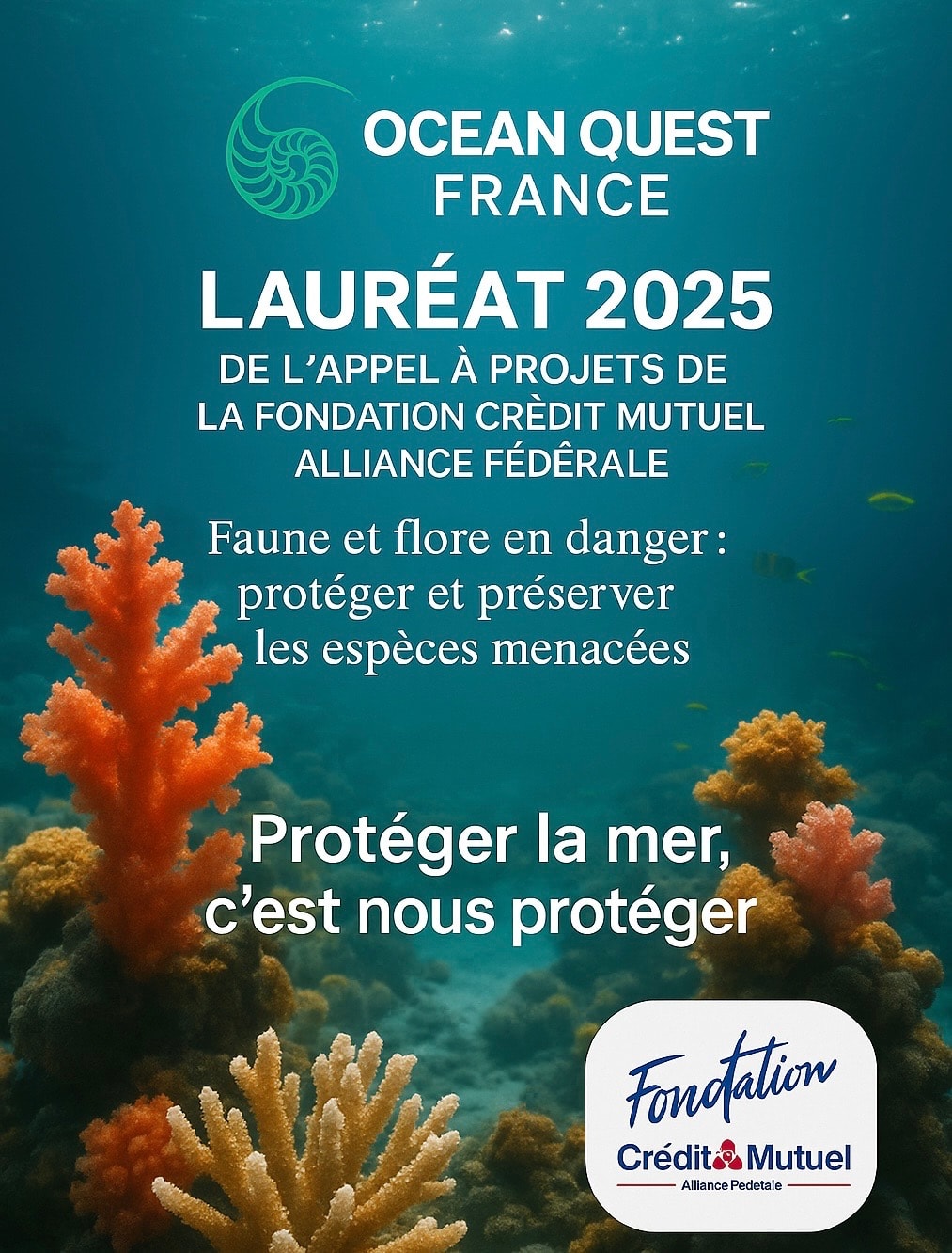 ocean quest france laureat fondationcreditmutuelalliancefederale