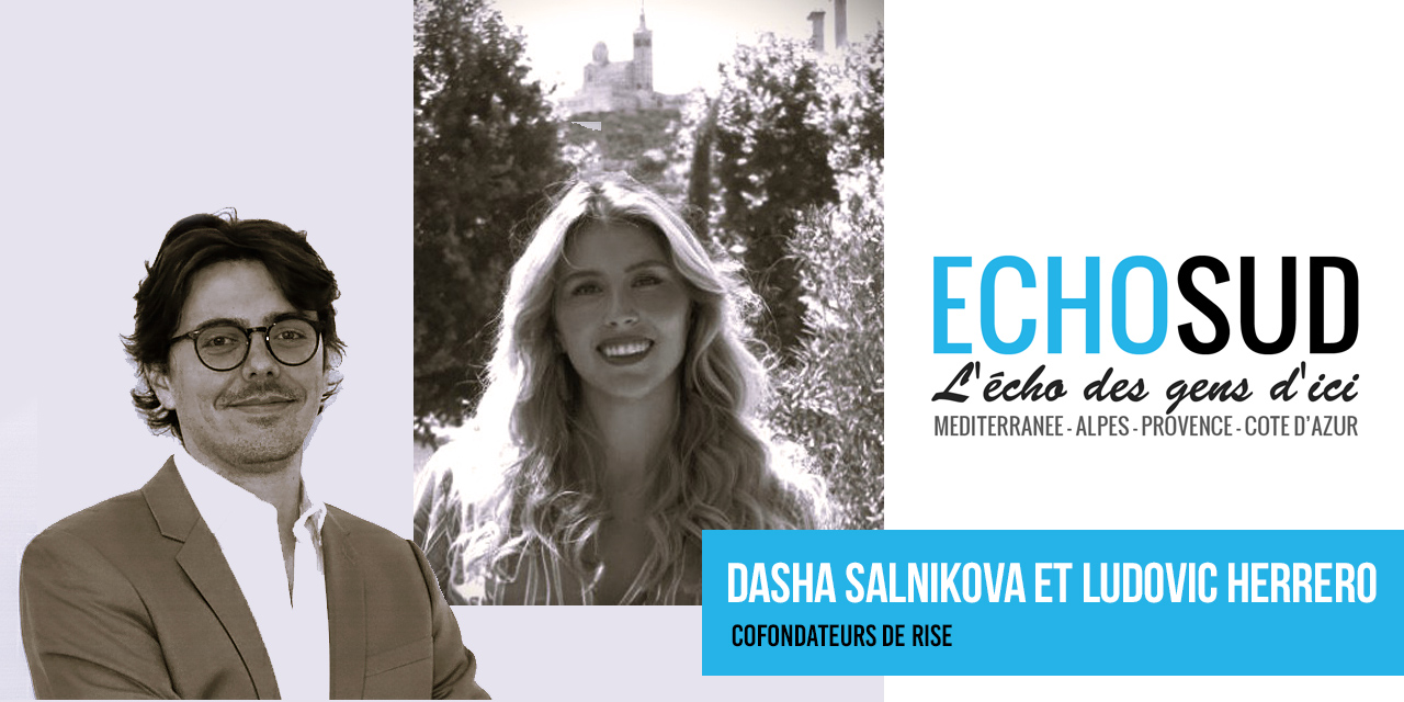Portrait de Dasha Salnikova et Ludovic Herrero cofondateurs de RISE
