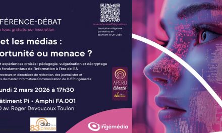 Conférence du Club de la Presse du Var : L’Intelligence artificielle et les médias : opportunité ou menace ?